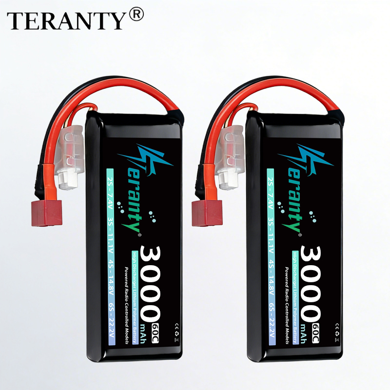 TERANTY 2S 3000mAh Lipo Batter - Drone Battery Connector 评论和价格