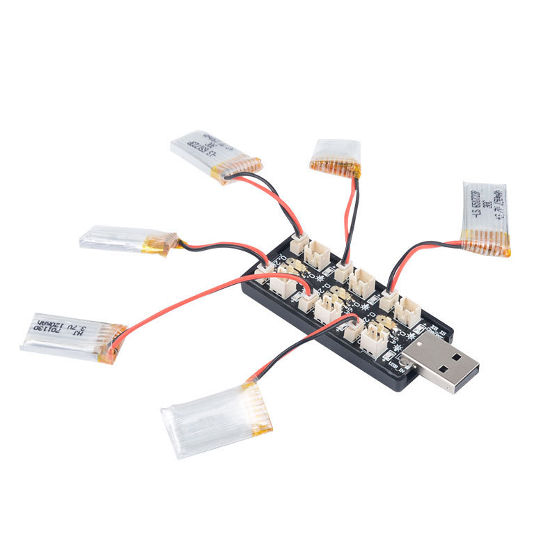 6CH USB 1S LiPo/LiHv 3.7V/4.2V - Drone Battery Connector 评论和价格